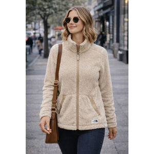 The North Face Women's Osito Fleece Jacket Beige Tan Small